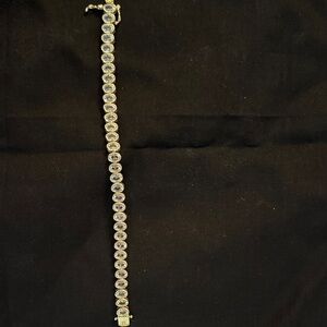 Elegant Silver Tennis Bracelet